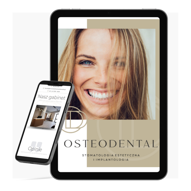 Strona internetowa gabinetu stomatologicznego Osteodental – projekt Solutio Medica